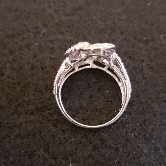 925 Sterling silver cubic zirconia ring - Picture 5 of 7